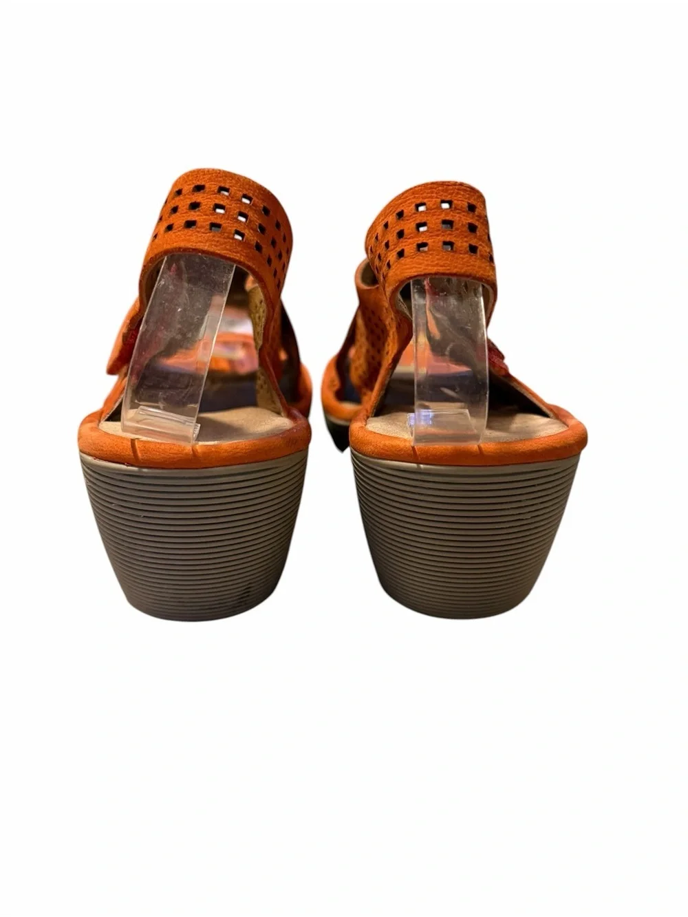 Clarks Coral Perforated Slingback Wedge Sandals